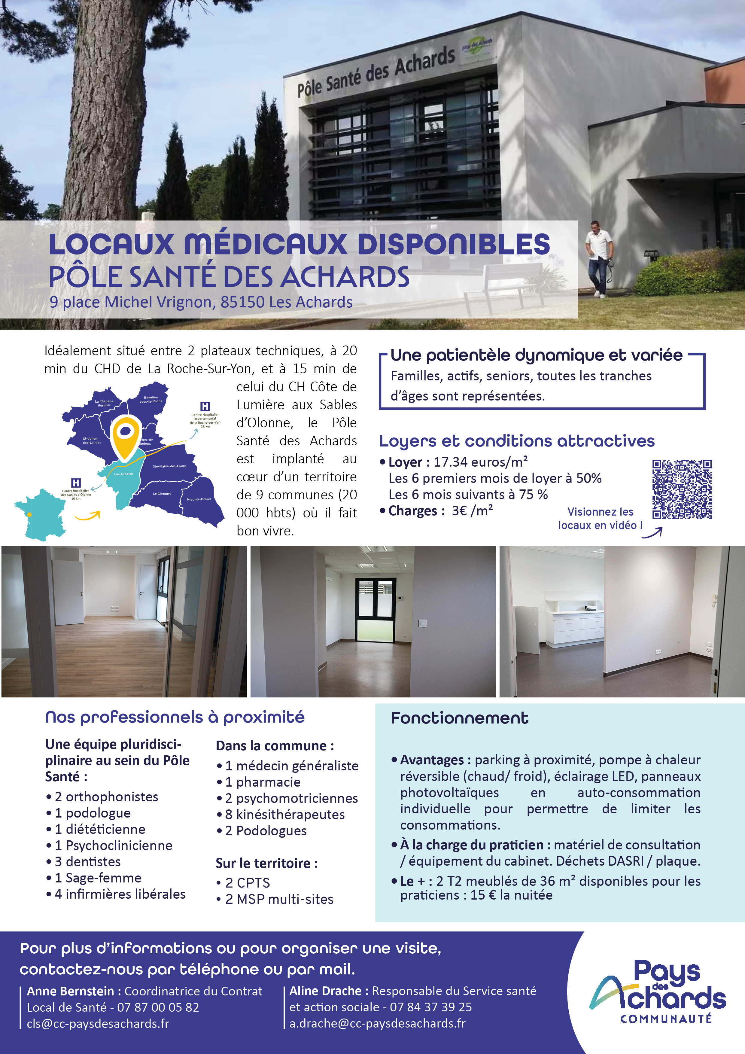 Locaux dispos pole santé des achards